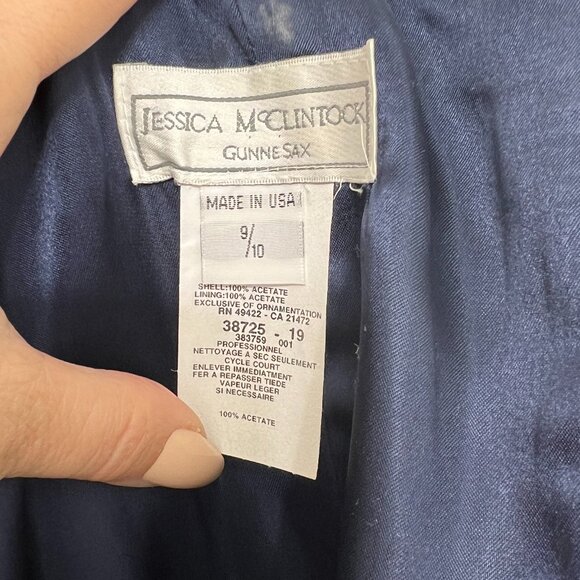 Jessica McClintock Gunne Sax Corset A line women's dress size 9 / 10 - Picture 10 of 11